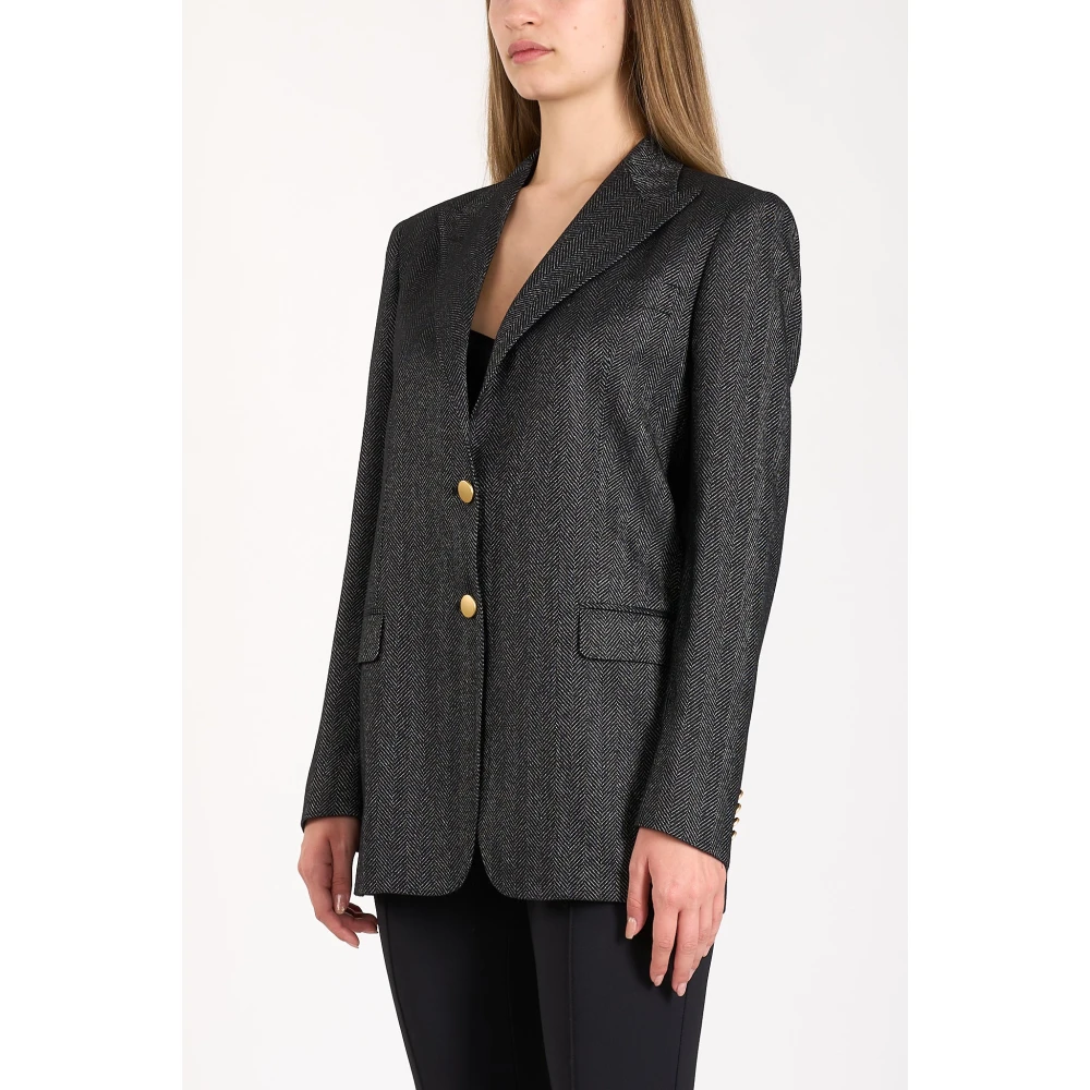 Tagliatore enkelborstig jasje model j bertha Black Dames