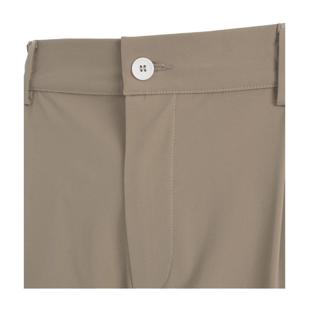 Cruna Bruine Tapered Fit Broek Mitte Stijl Brown Heren