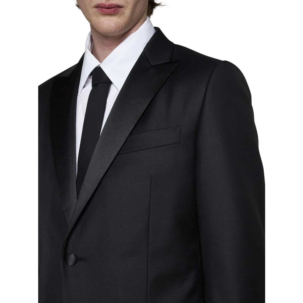 Valentino Zwarte Elegante Jurken Black Heren