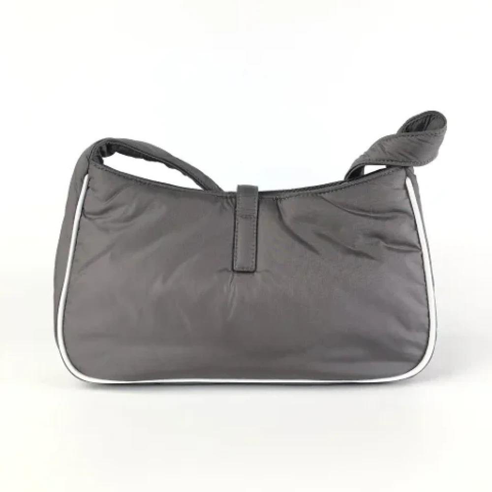 Yves Saint Laurent Vintage Pre-owned Nylon handbags Gray Dames
