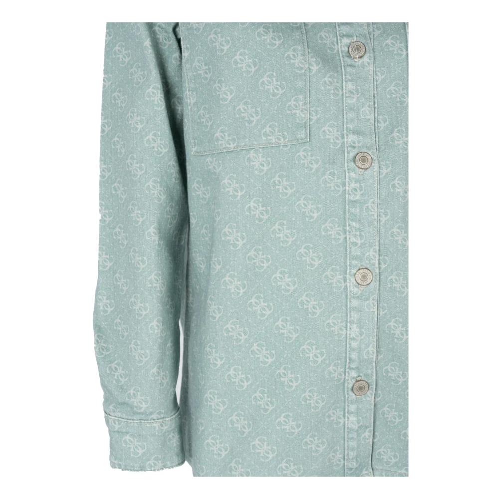 Guess Comfortabele Casual Overhemd Green Dames