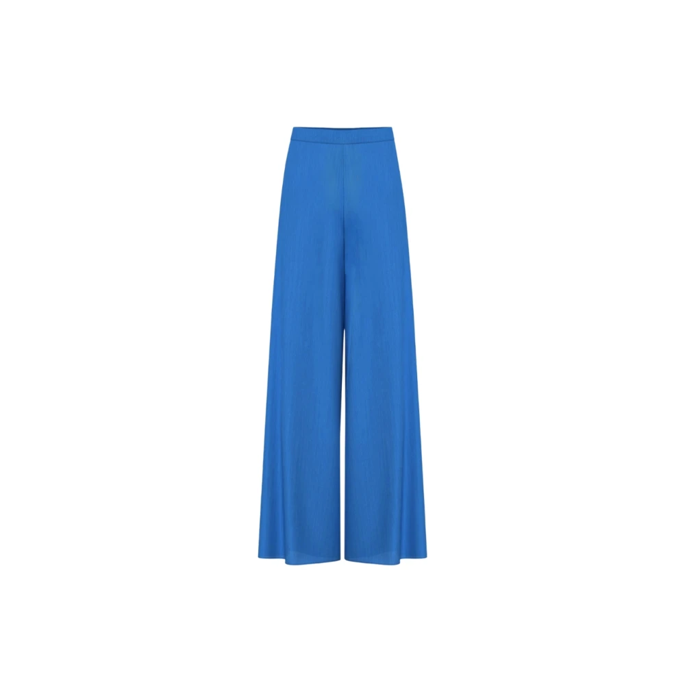 Marella Women's Blue Baba Palazzo Jeans Trousers - Wide Trousers - 2XS - Trousers