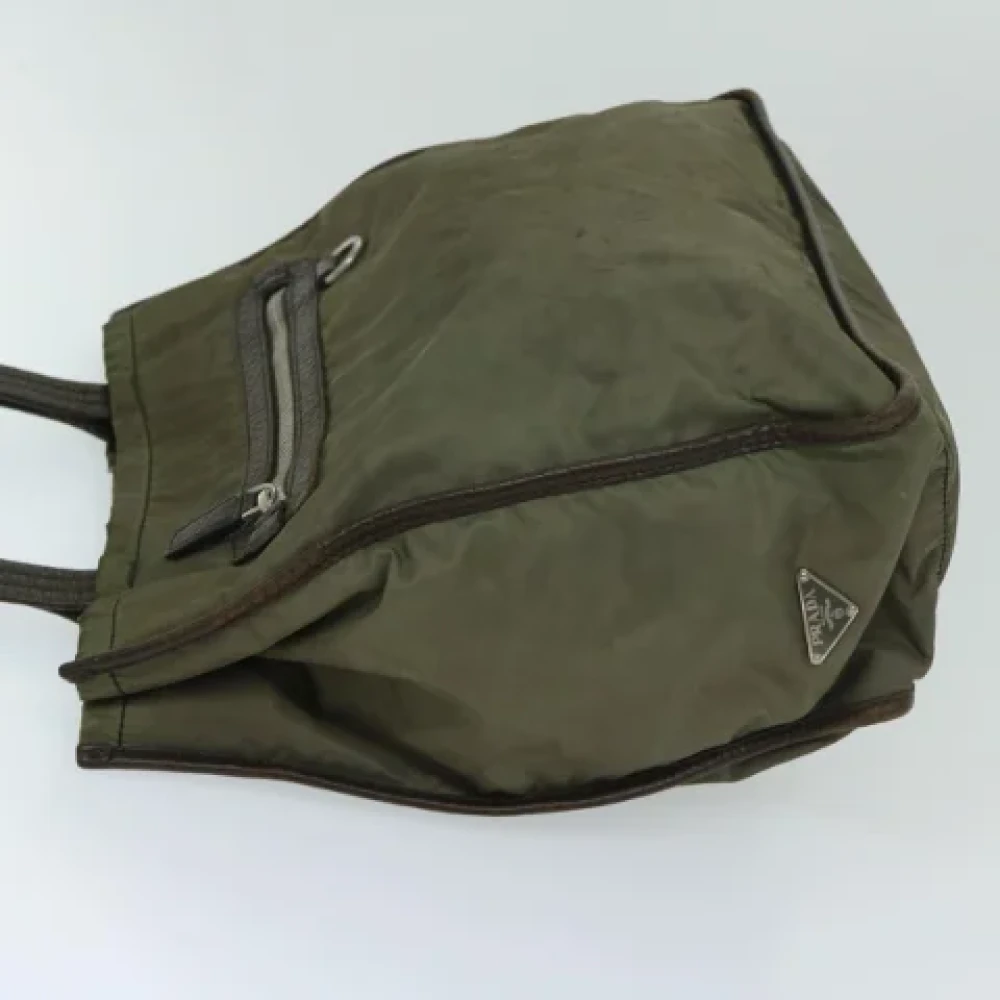Prada Vintage Pre-owned Nylon totes Green Dames