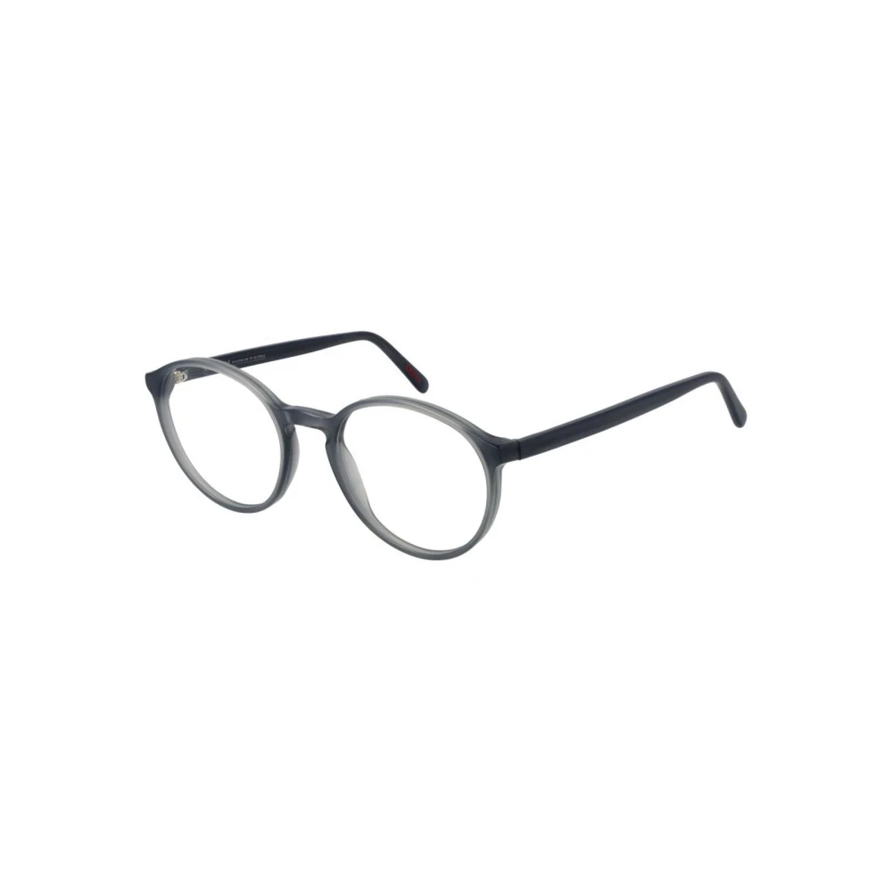 Andy Wolf Unisex Gray Glasses, One Size, Acetate Round Eyeglasses