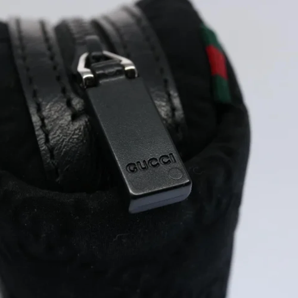 Gucci Vintage Pre-owned Canvas pouches Black Dames