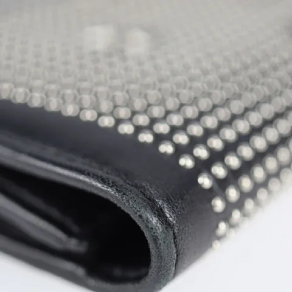 Jimmy Choo Pre-owned Leather wallets Black Dames