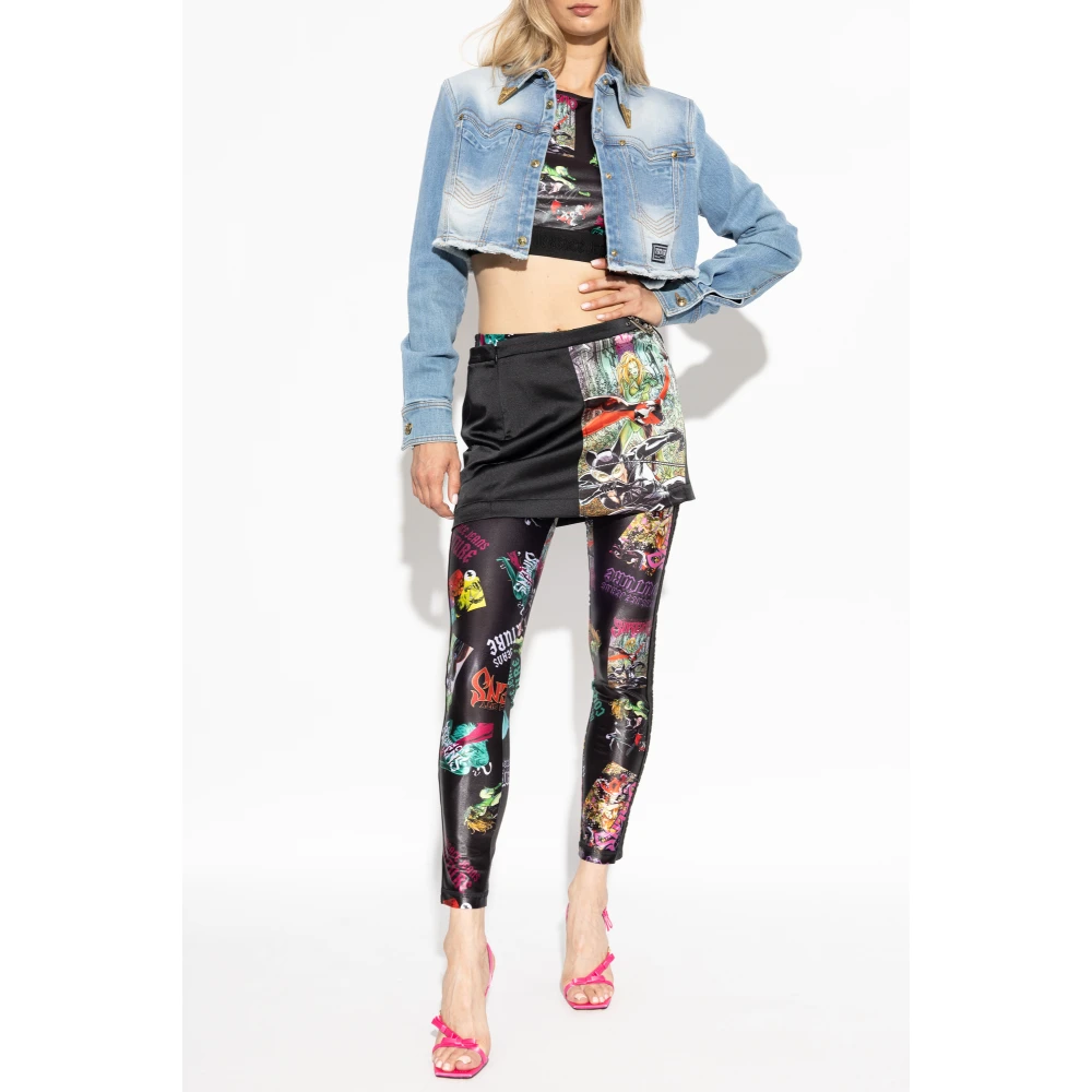 Versace Jeans Couture Gestreepte leggings Multicolor Dames