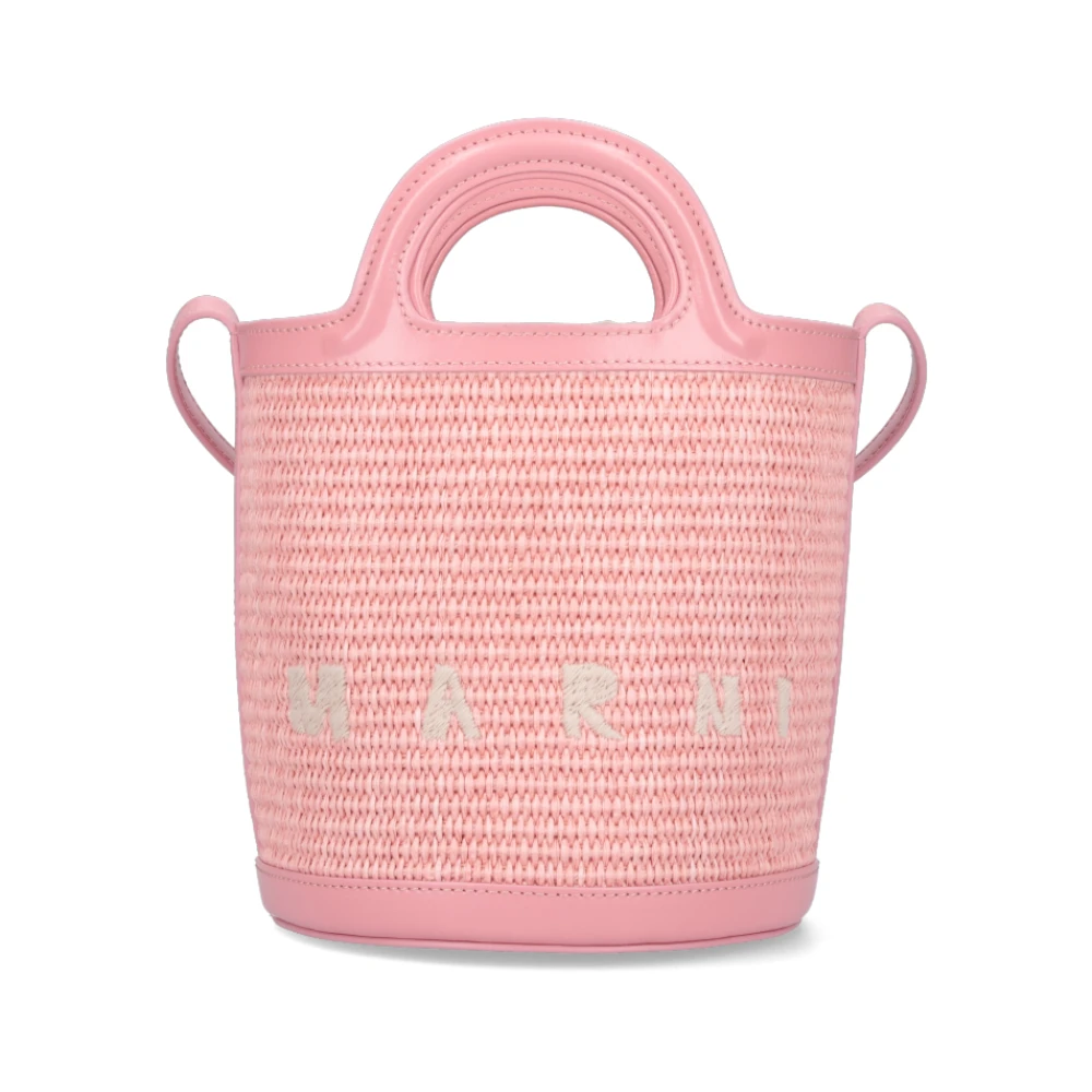 Marni Roze Bucket Tas Pink Dames