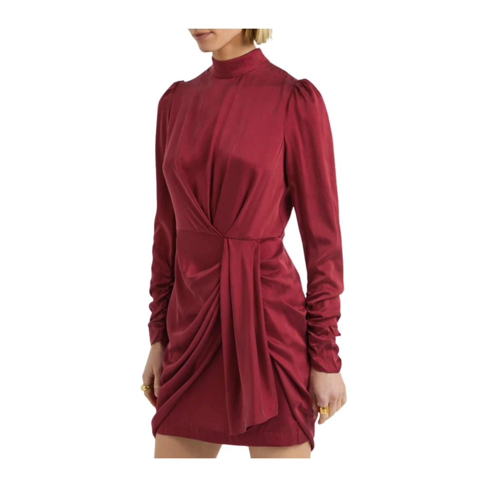 Zimmermann Garnet Gedrapeerde Mini Jurk Red Dames