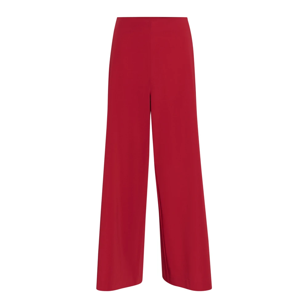 InWear Elegante Wijde Pijp Broek True Red Dames