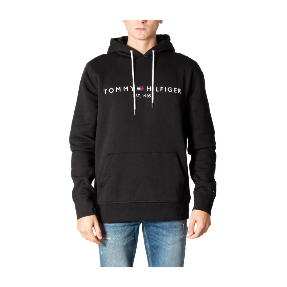 Tommy Hilfiger Men's Black Cotton Sweatshirt Fall/Winter Collection
