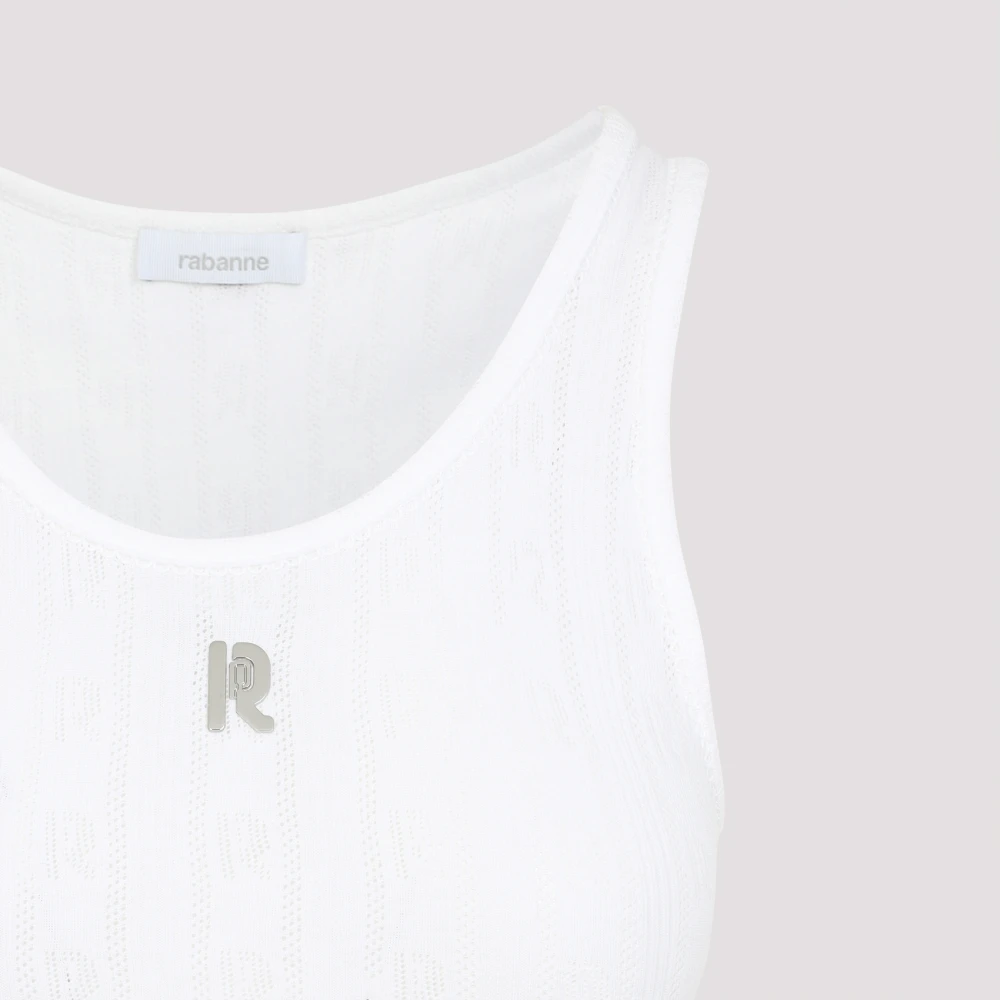 Paco Rabanne Witte Tanktop voor Vrouwen White Dames
