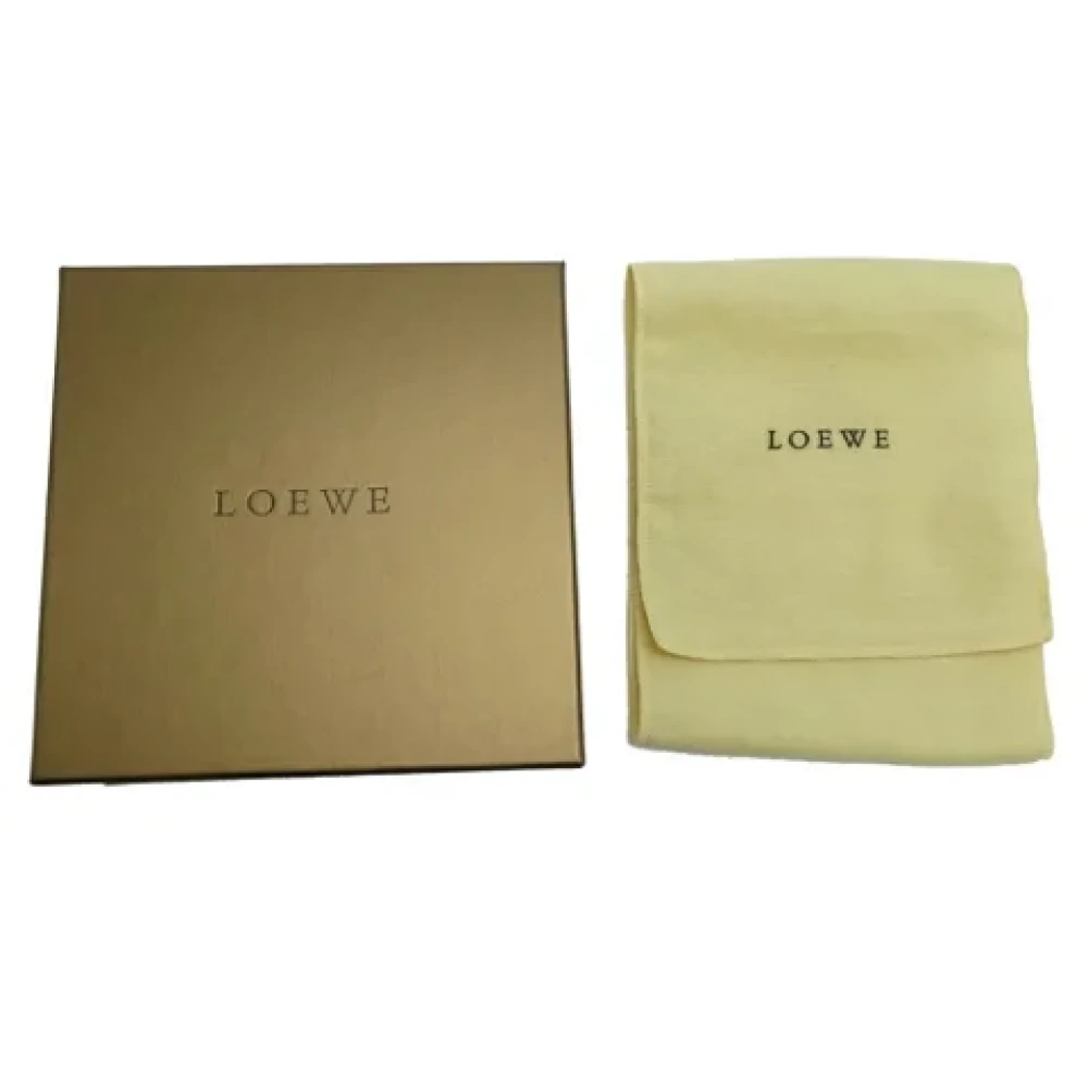 Loewe Pre-owned Leather belts Black Dames