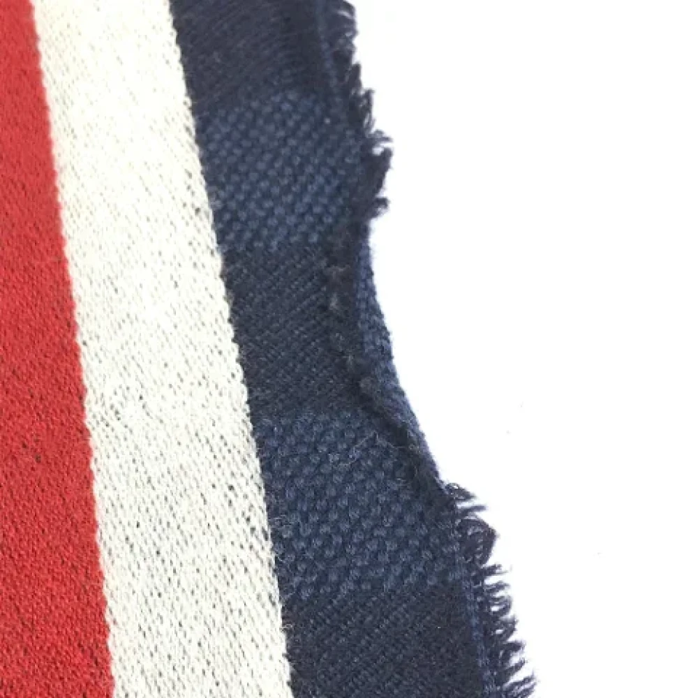 Louis Vuitton Vintage Pre-owned Wool scarves Blue Heren