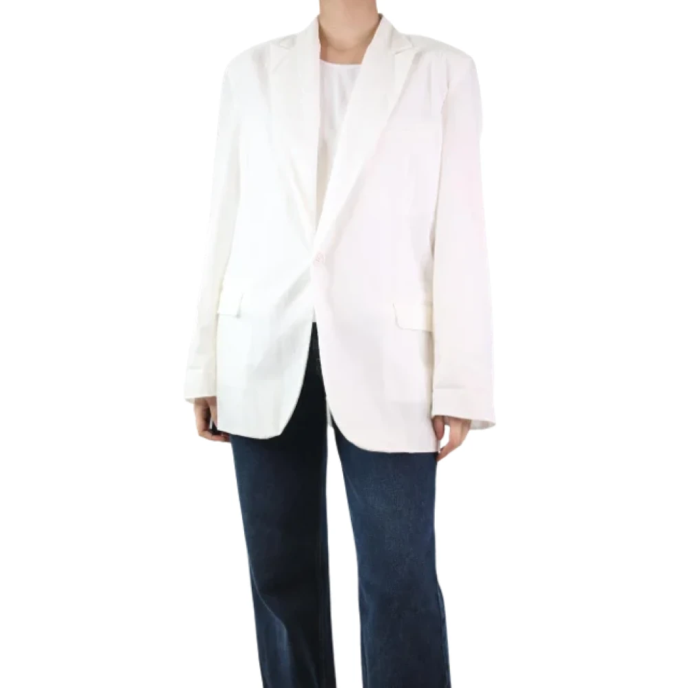 Maison Margiela Pre-owned Fabric outerwear White Dames