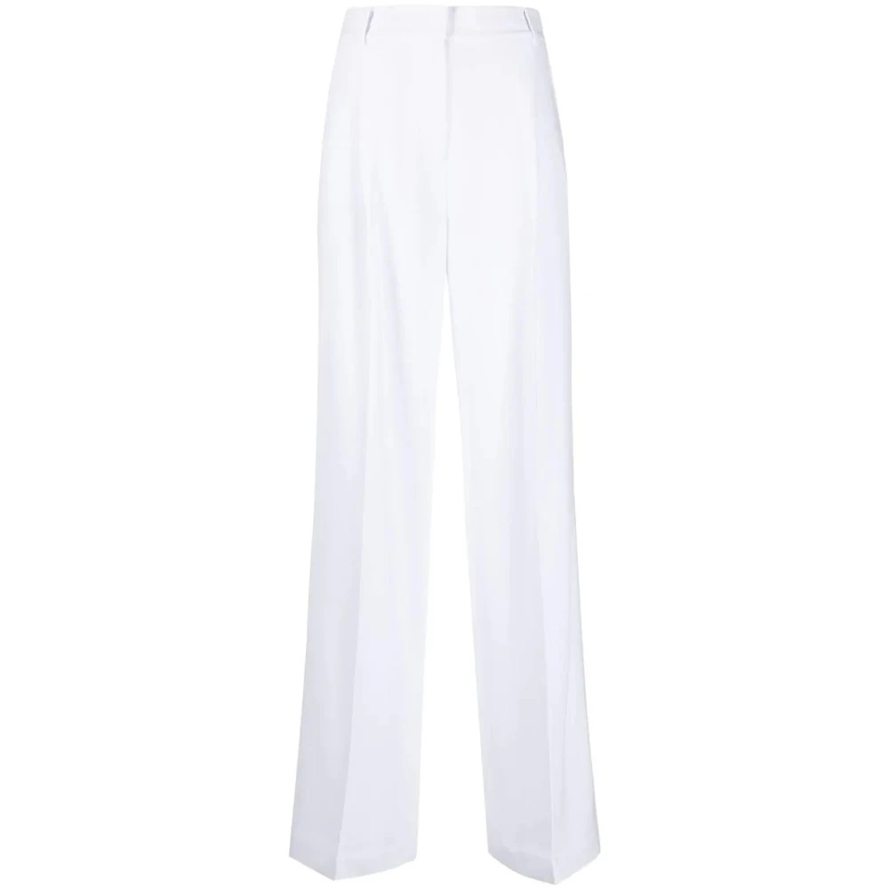 Michael Kors Witte hoog getailleerde pantalon White Dames