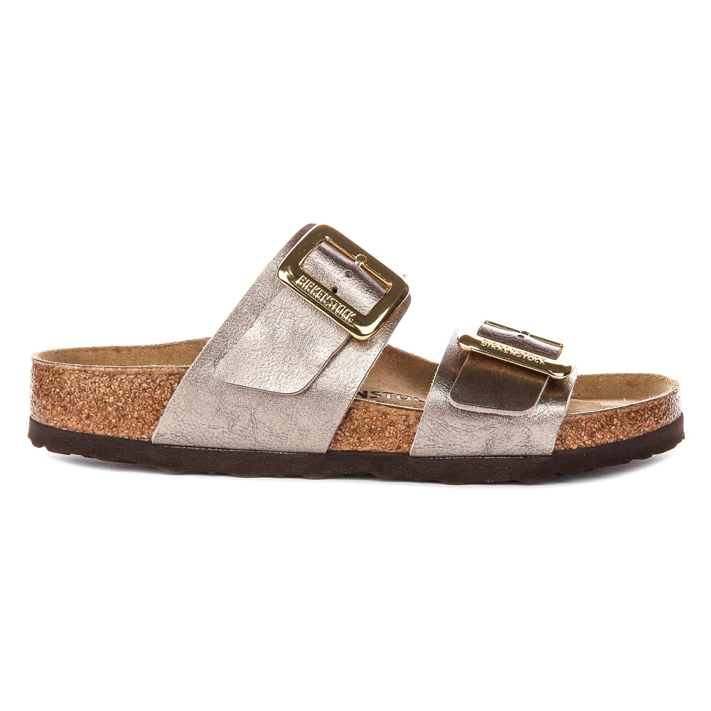 Birkenstock Women's Gray Sliders, 5 Uk, Sydney Cushion Regular Fit