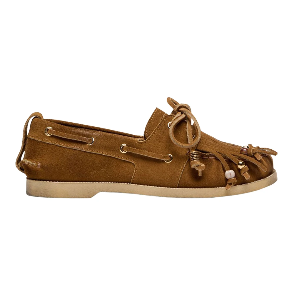 Golden Goose Women's Brown Boat Shoes, 7 Uk, Cruise Loafer