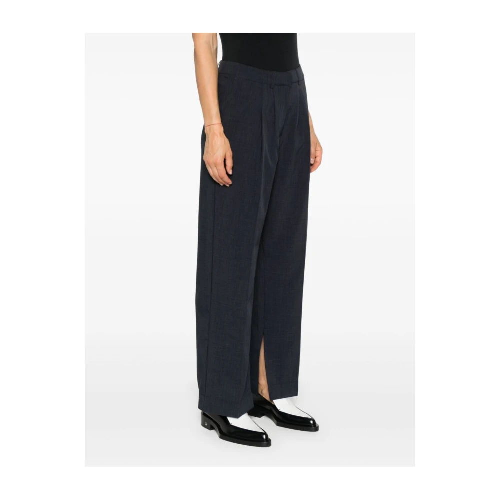 Birgitte Herskind Midnight Blue Getailleerde Broek met Plooien Blue Dames