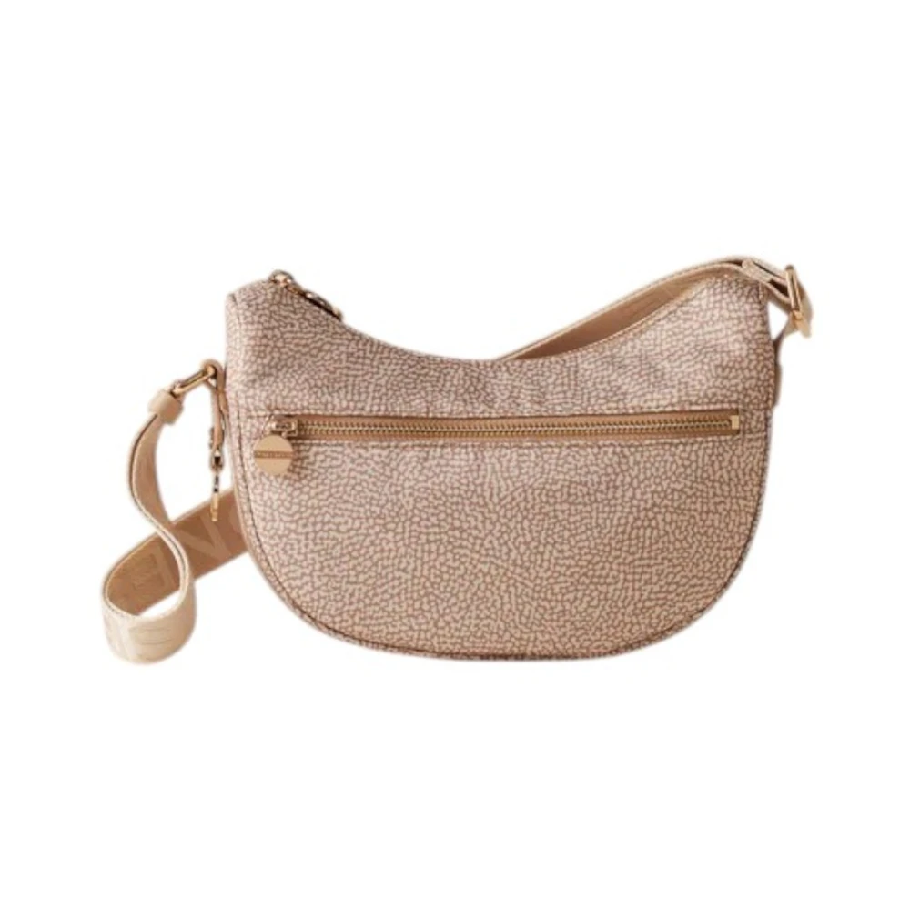 Borbonese Women's Beige Cross Body Bags, One Size, Mini Nylon Crossbody Bag In Sand