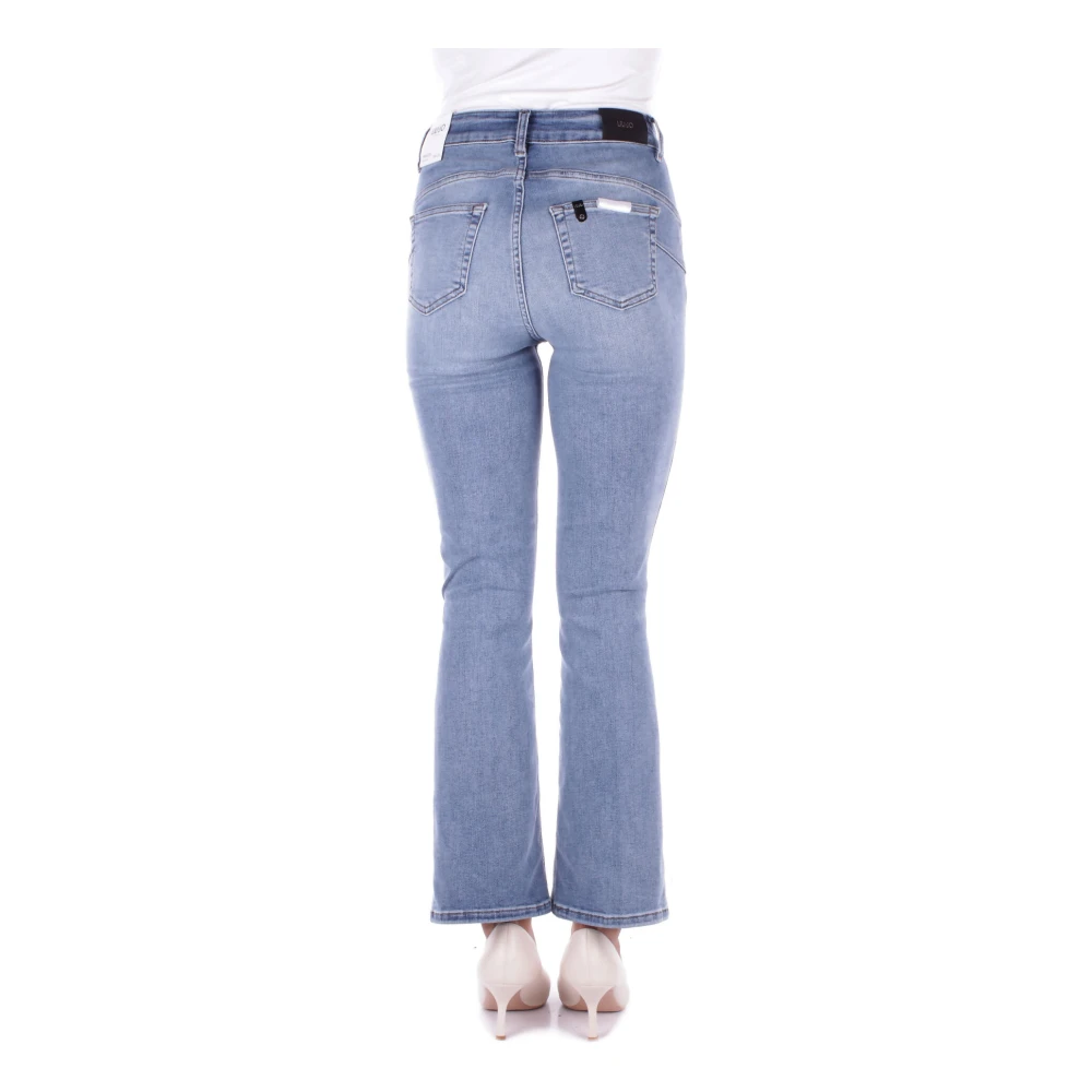 Liu Jo Denim Jeans met Logo Achterzak Blue Dames