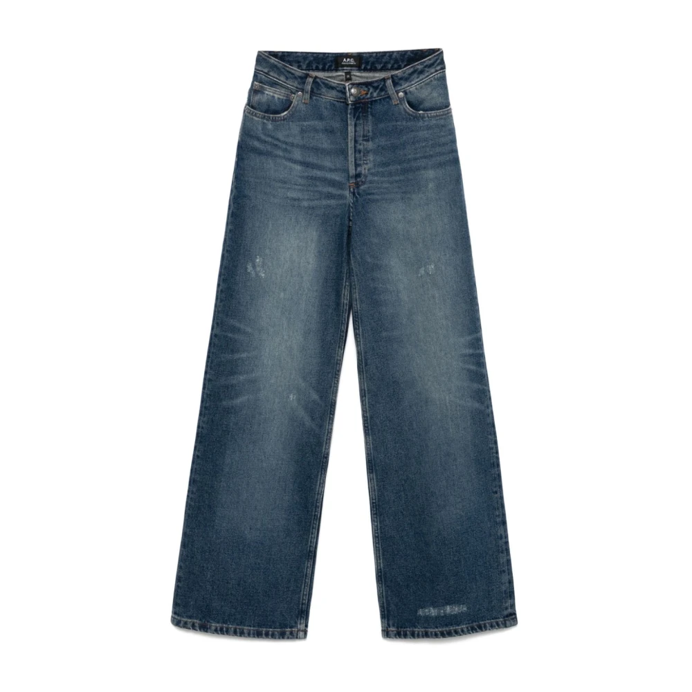 A.p.c. Blauwe Denim Jeans Blue Dames