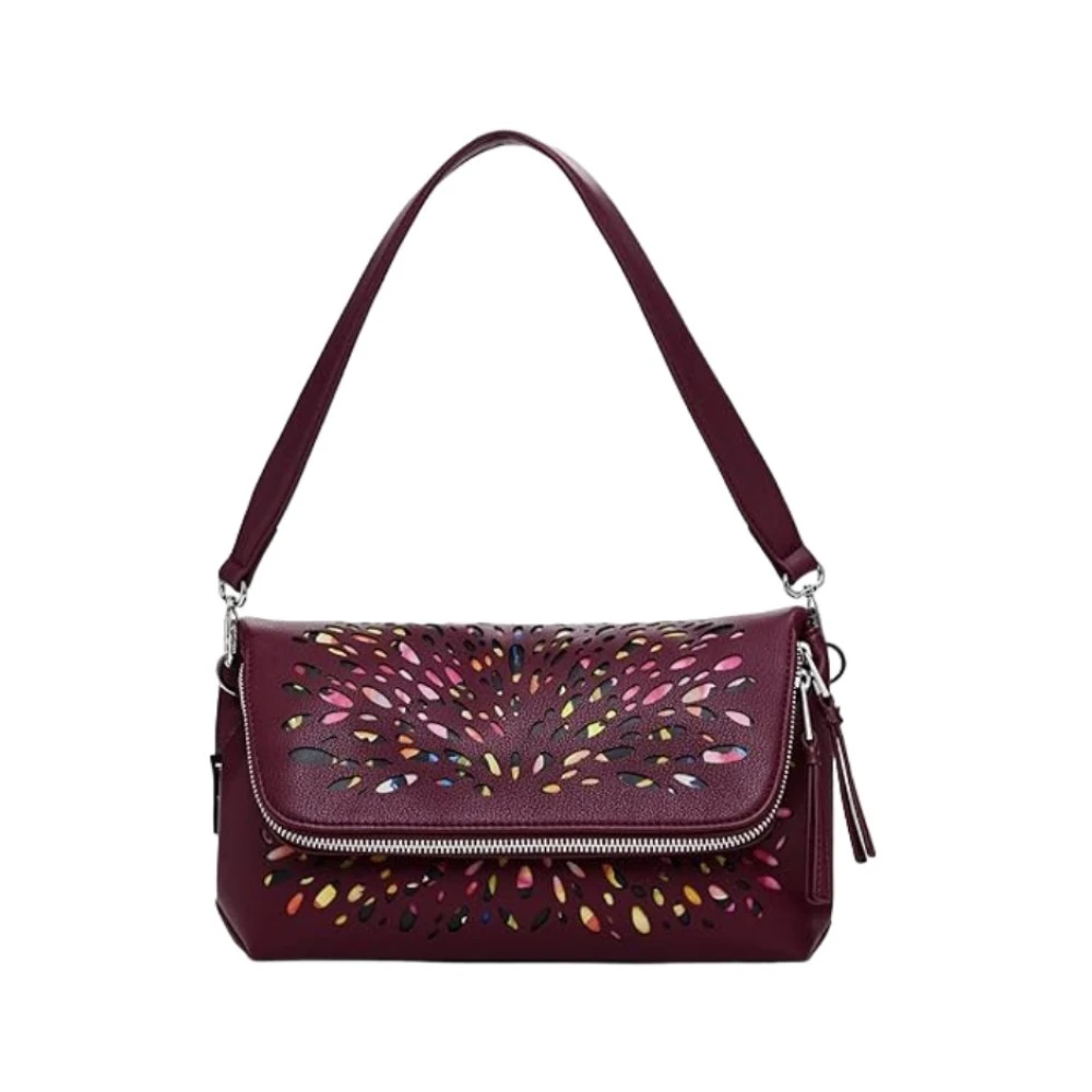 Desigual Stijlvolle Schoudertas Red Dames