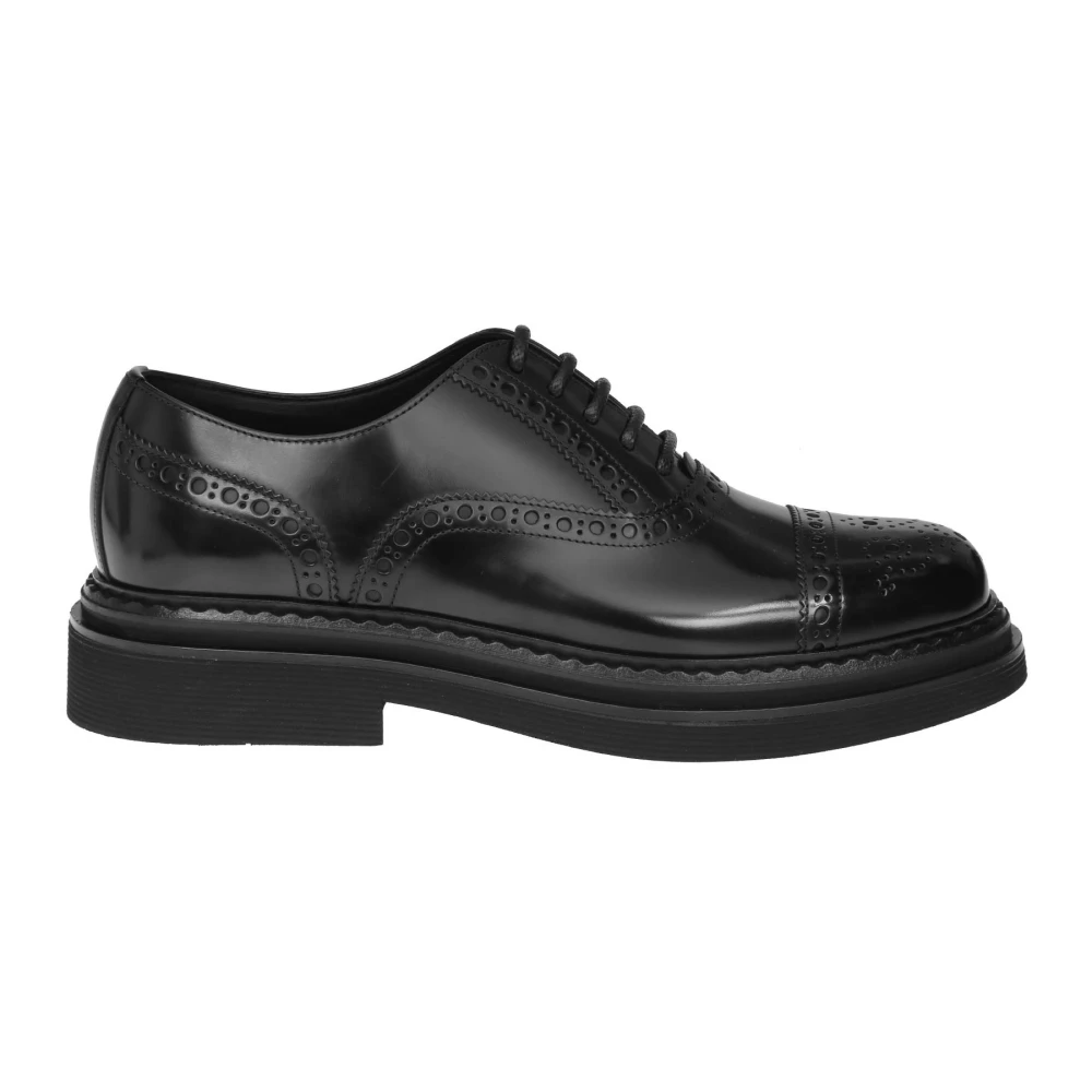 Dolce & Gabbana Men's Black Premium Leather Oxford Lace-Up Shoes - Dress Shoes - 6 Uk - Shoes