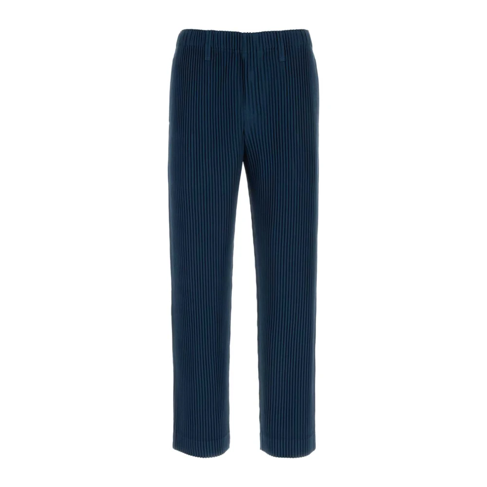 Issey Miyake Men's Blue Tailored Pleats 1 Trousers, Straight Trousers, S, Trousers