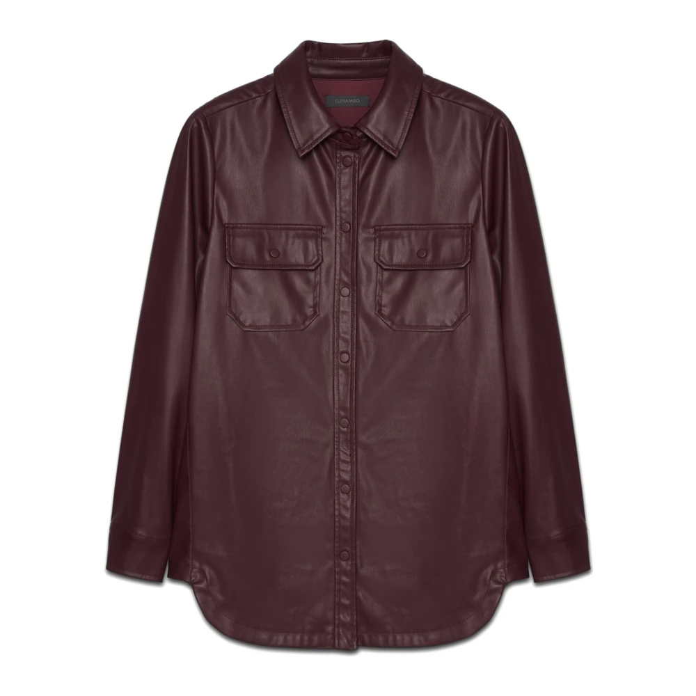 Elena Mirò Oversized overhemdblouse Red Dames