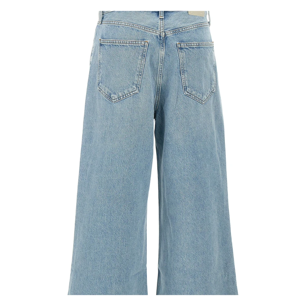 Agolde Geregenereerde katoenen spijkerbroek lichtblauw Blue Dames