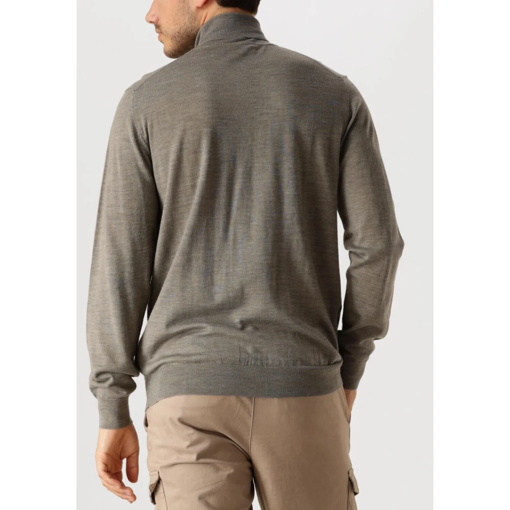 Profuomo Heren Roll Neck Pullover Sweater Beige Heren