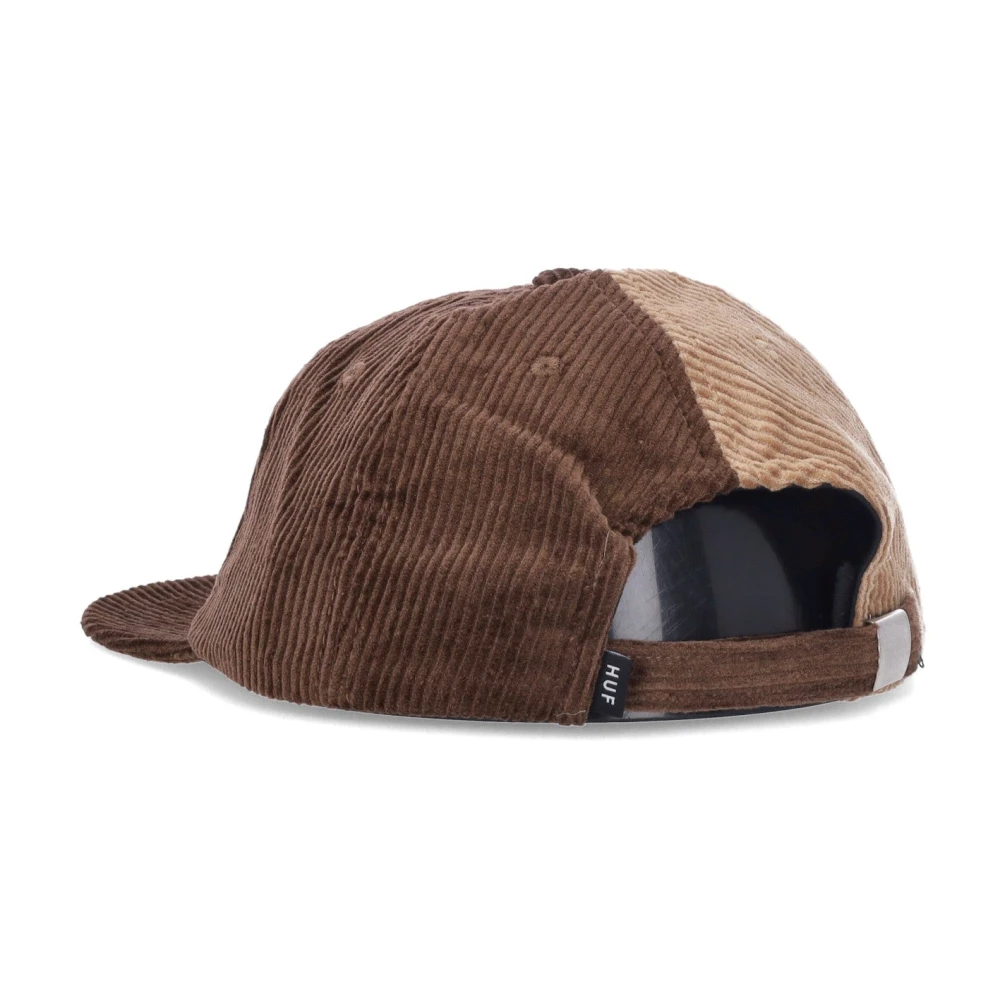HUF Velvet Flat Visor Cord Cap Bruin Multicolor Heren