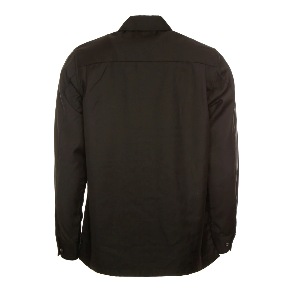 Samsøe Wollen Overshirt Black Heren