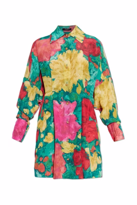 robe-chemise-en-crepe-avec-imprime-roses