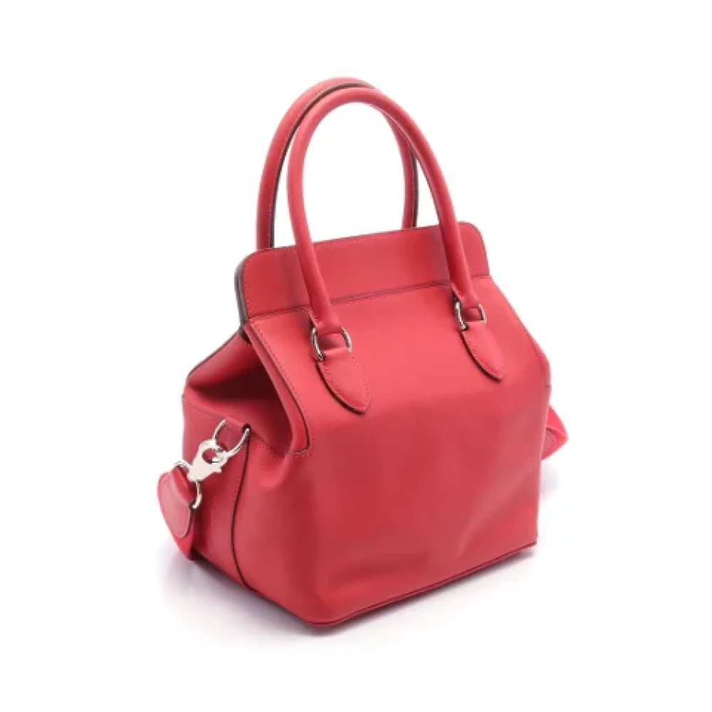 Hermès Vintage Pre-owned Fabric handbags Red Dames