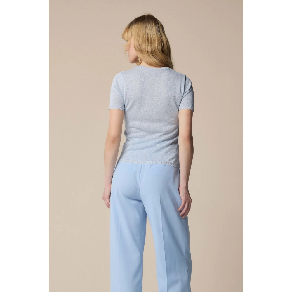 Kocca Stijlvolle ronde hals knitwear Blue Dames