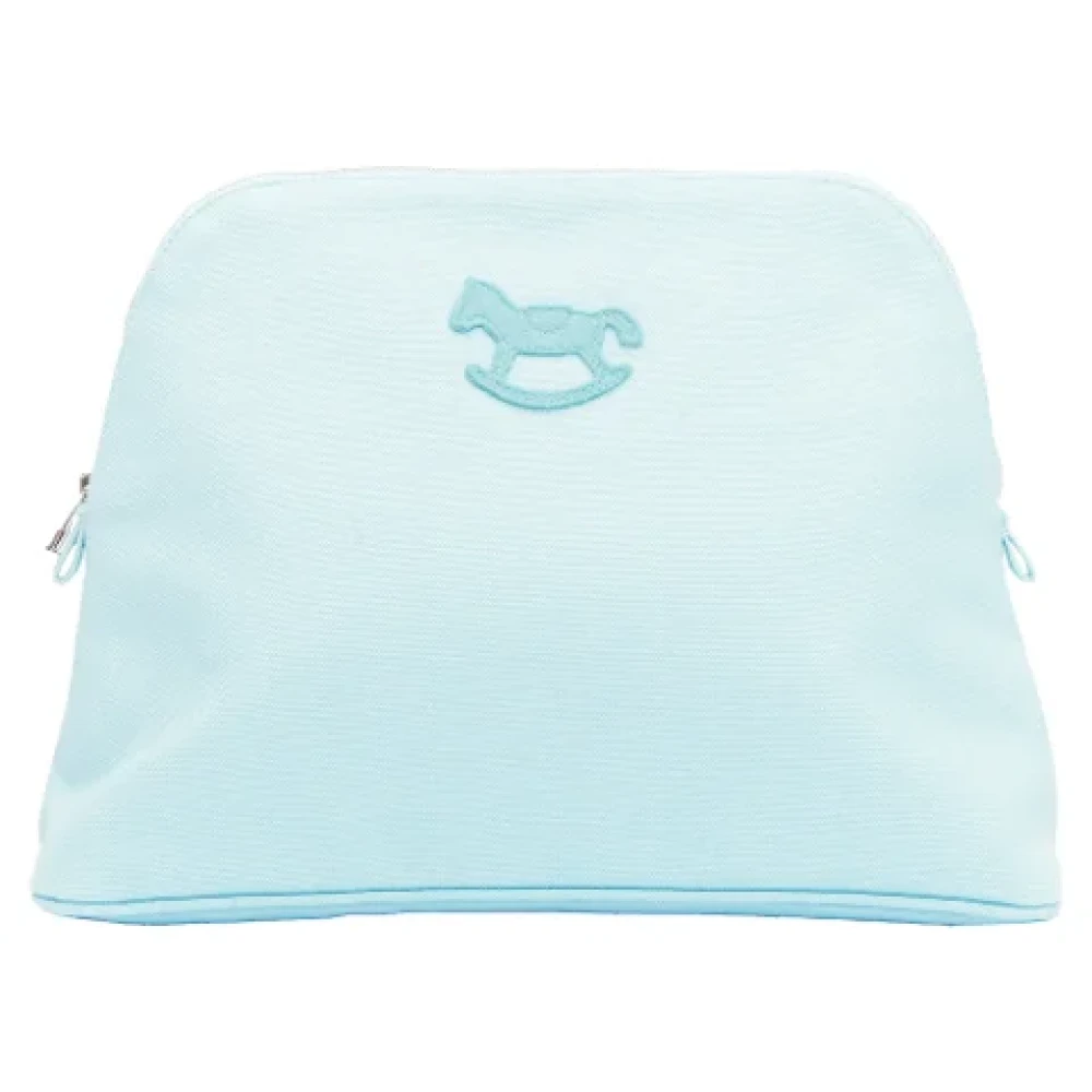 Hermès Cotton clutches Blue Dames