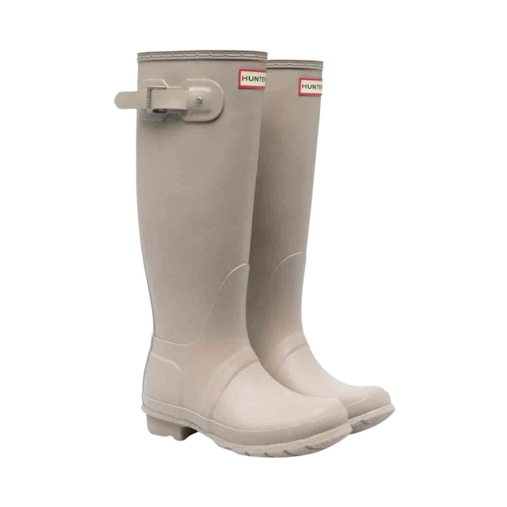 Hunter Women's Beige Wellies, 3 Uk, Original Tall Boot