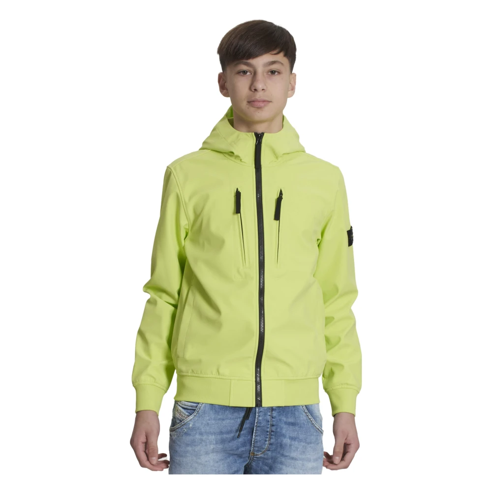 Stone Island Lättvikts huvtröja Yellow, Pojke