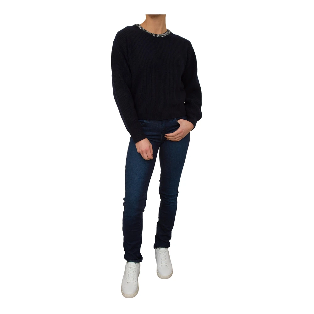 Liu Jo Blauwe Trui voor Stijlvolle Look Blue Dames