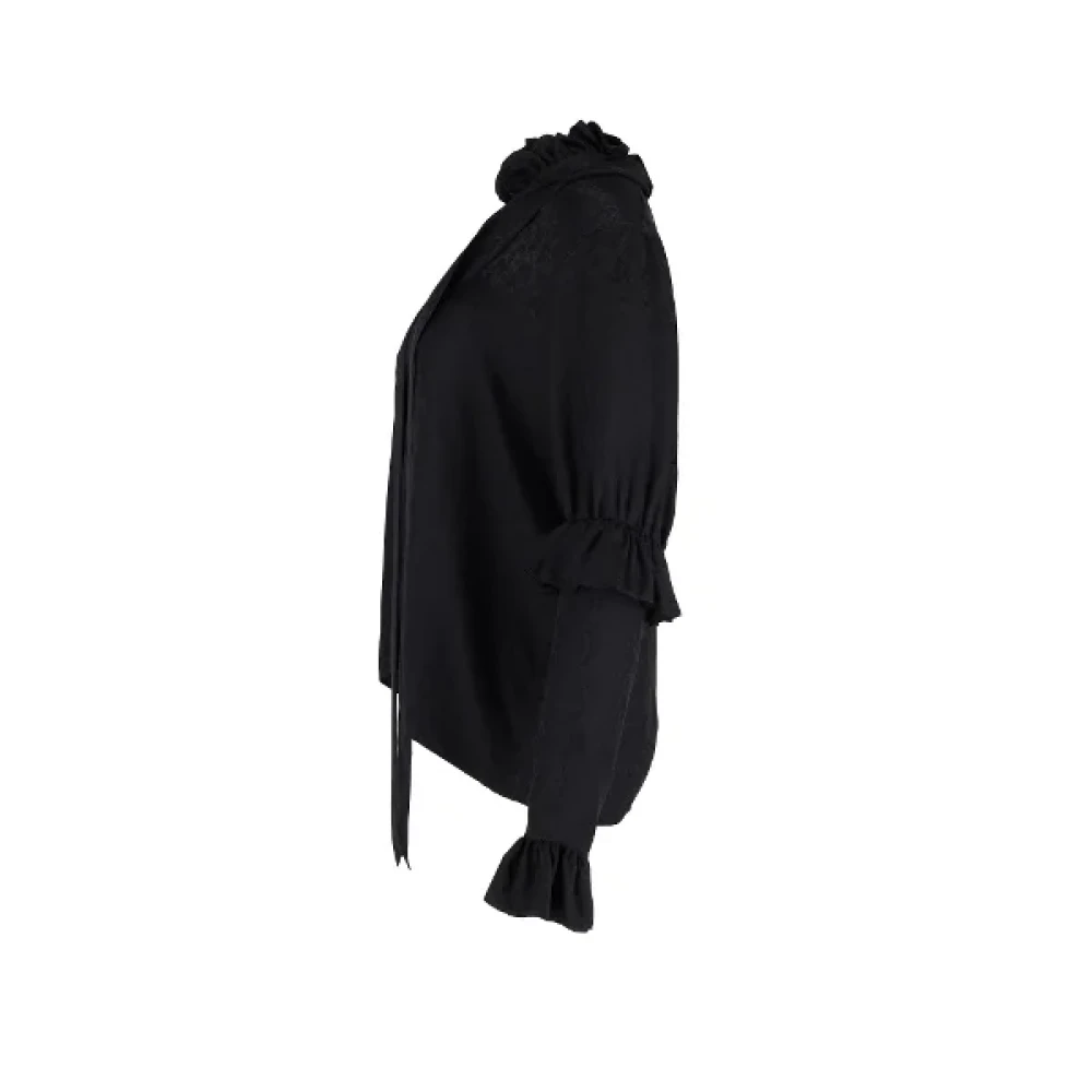 Yves Saint Laurent Vintage Pre-owned Silk tops Black Dames