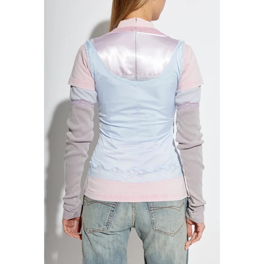 Balenciaga Gelaagde Top Multicolor Dames