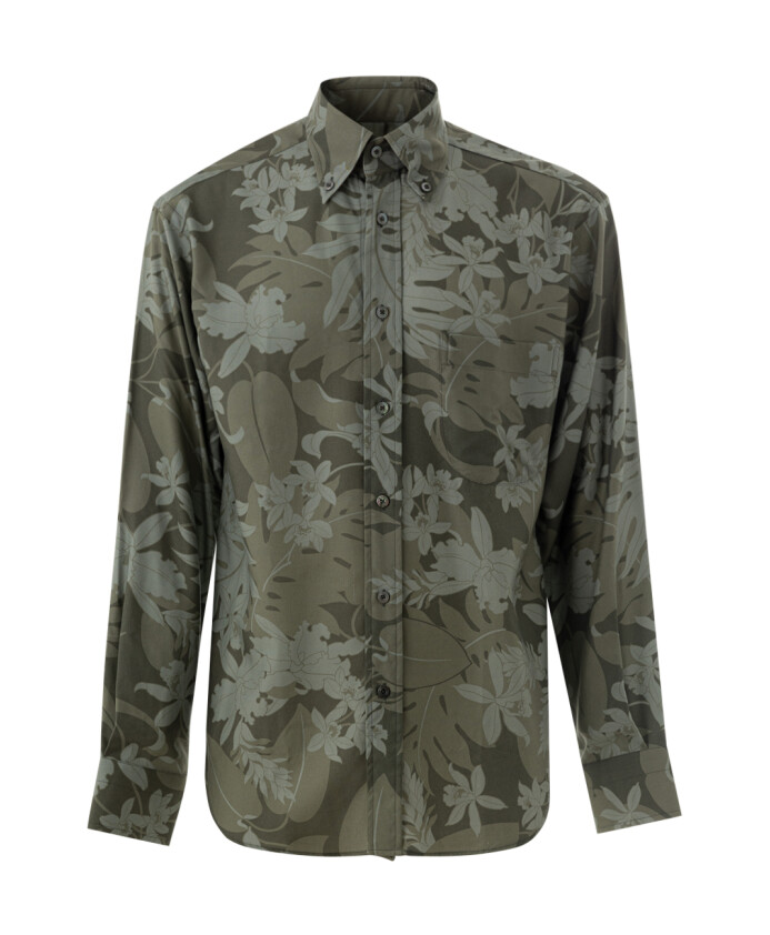 chemise-a-fleurs-vertes
