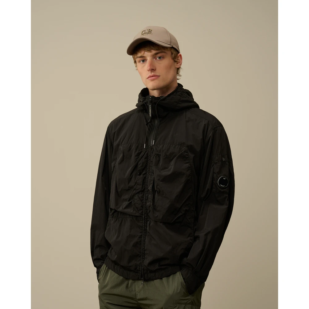 C.P. Company Zwarte Chrome-R Jas Black Heren
