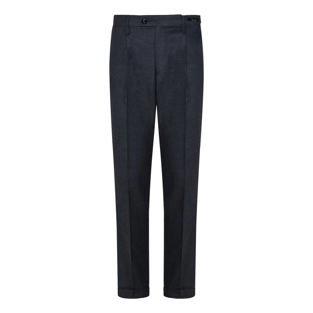 Michael Coal Grijze Slim-Fit Wollen Broek Gray Heren