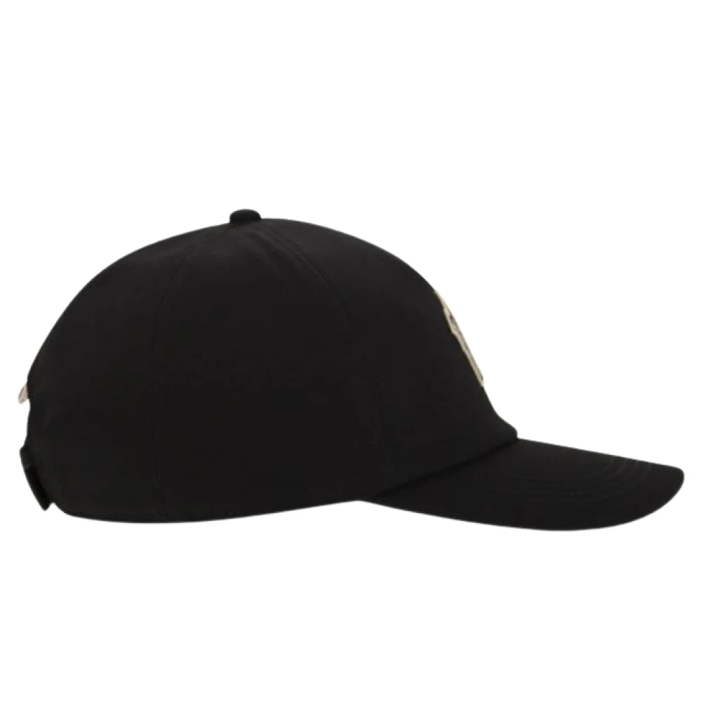 Moncler Logo Patch Baseball Cap Black Dames