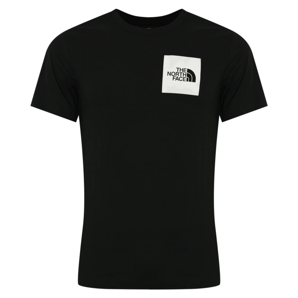 The North Face Zwart Logo Print Katoenen T-shirt Black Heren