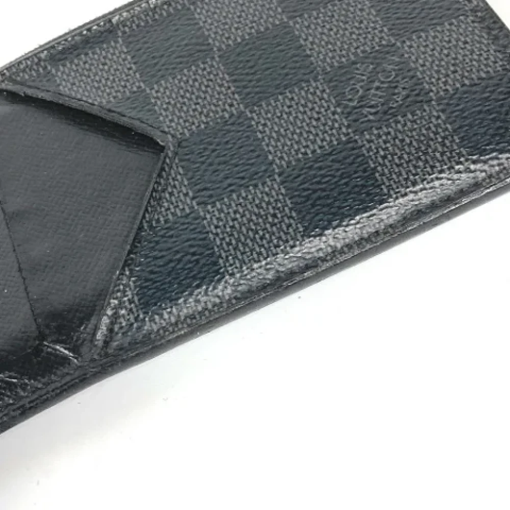 Louis Vuitton Vintage Pre-owned Fabric wallets Black Heren
