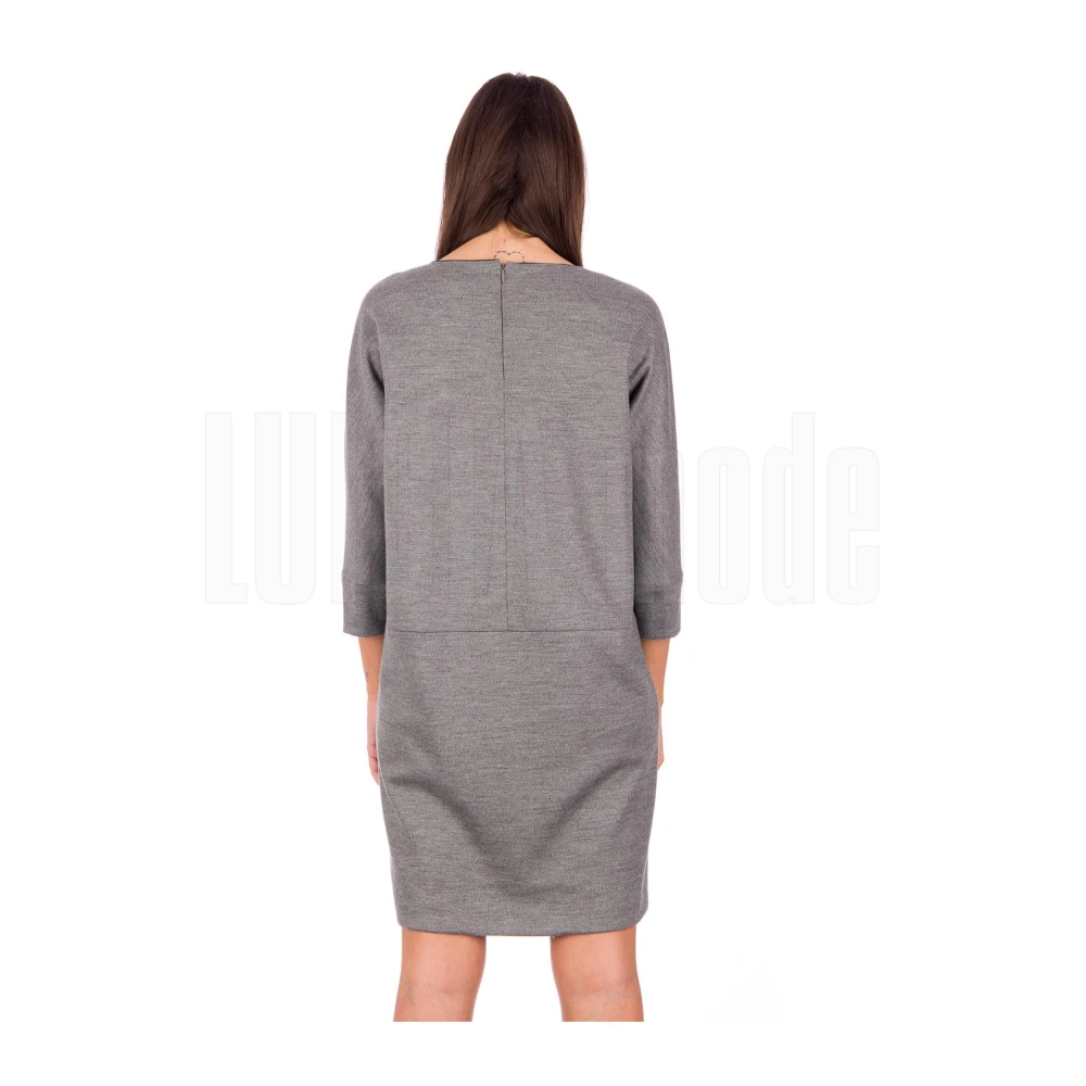 Fabiana Filippi Merinowollen Jurk Gray Dames